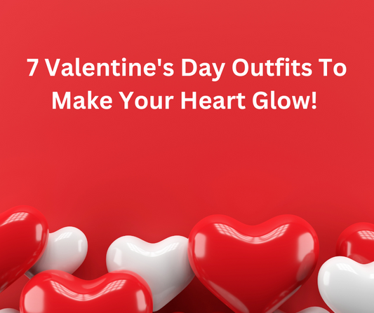 Valentine's Day Outfits Blog cover image with heart balloons