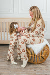 Mom & Me - Bamboo Checkered Blossoms Pajamas | Sparkle in Pink