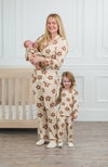 Mom & Me - Bamboo Checkered Blossoms Pajamas | Sparkle in Pink