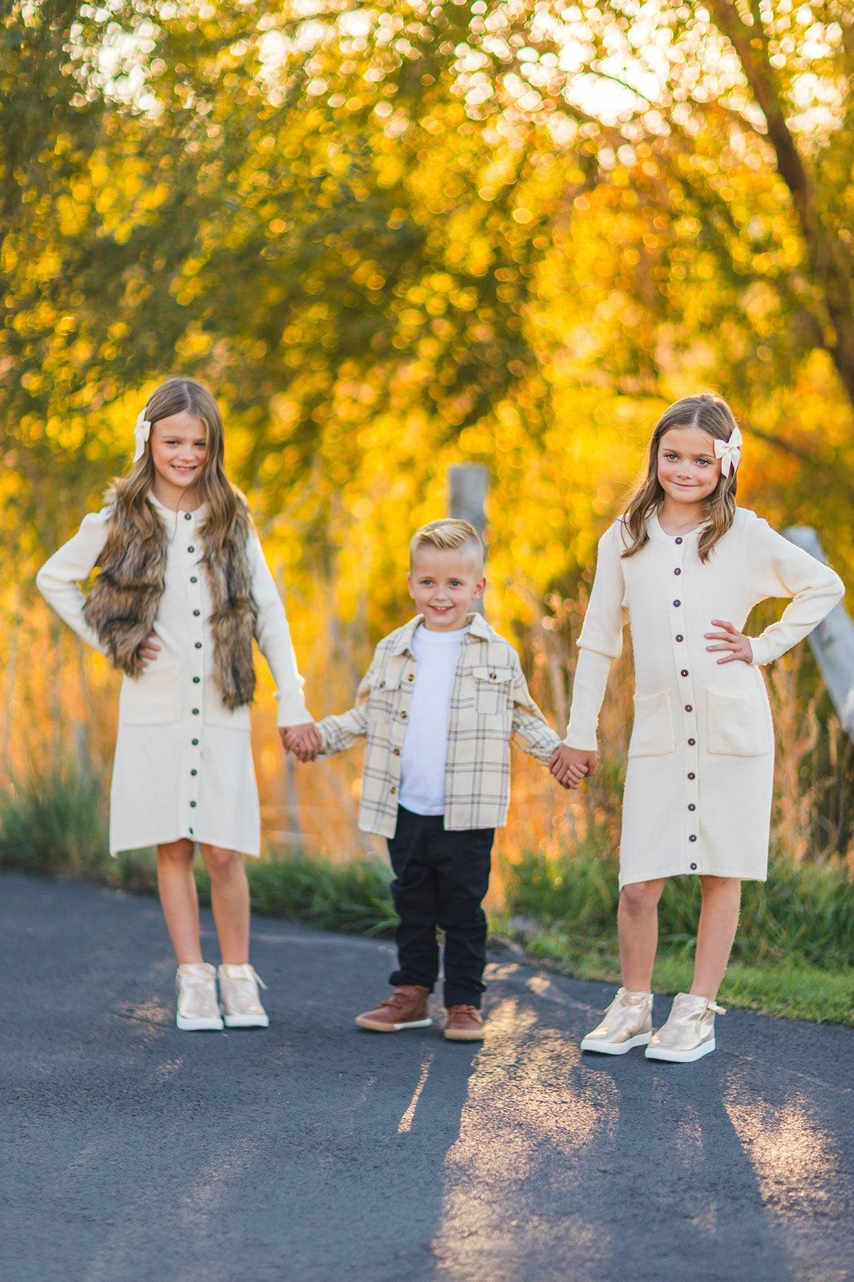 Family Sweater Dress & Button Down Flannel | Matching Family Clothing ...