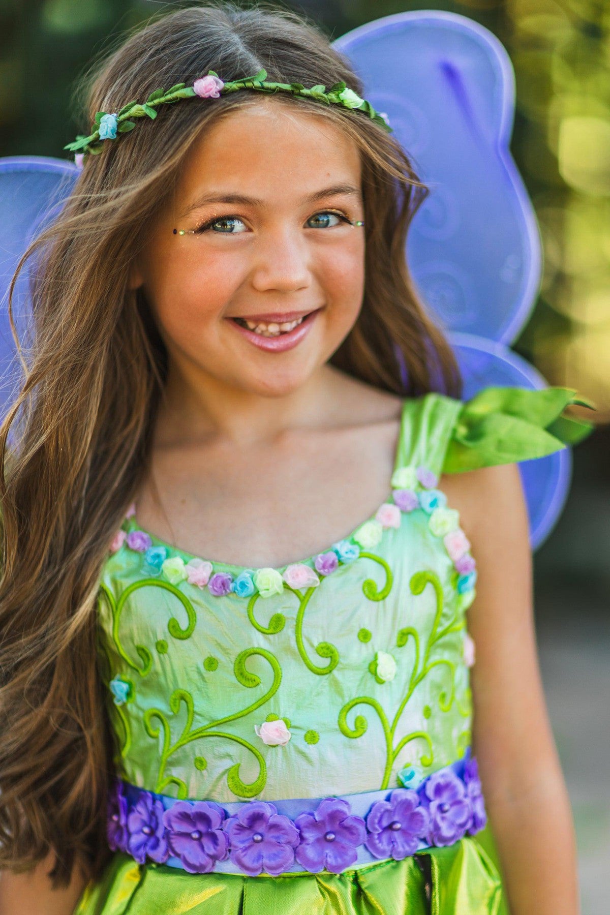 Flower Fairy Dress Halloween Set For Girls - Dress, Wings & Headband For Dress-Up & Parties Pink Fairy Costume Flower Fairy Dress Halloween Set For Girls - Dress, Wings & Headband For Dress-Up & Parties Pink Fairy Costume