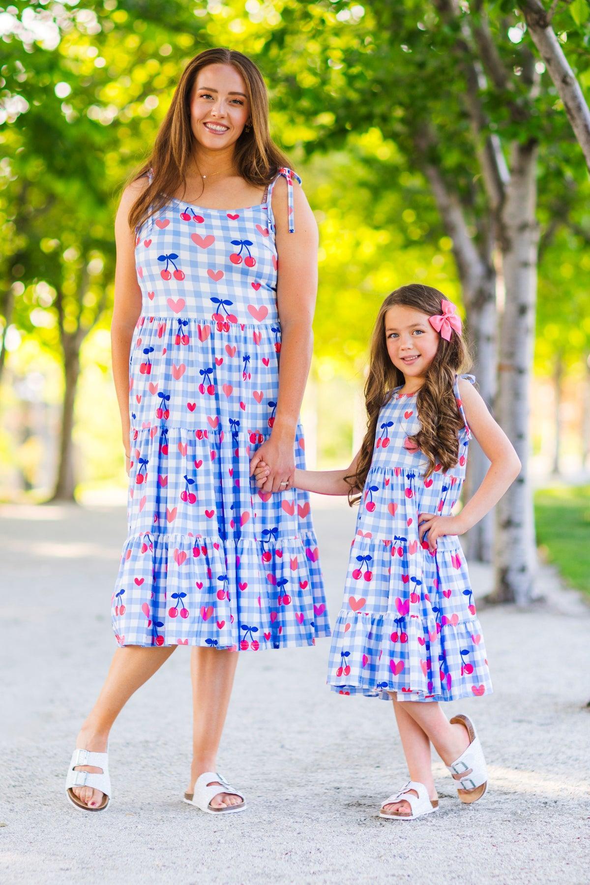 uhr heart mom dress pink ハート　ピンク 3-4y uhr heart mom dress pink ハート ピンク 3-4y