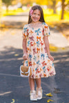 Mom & Me - Peachy Pink Bow Dress
