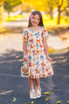 Mom & Me - Peachy Pink Bow Dress