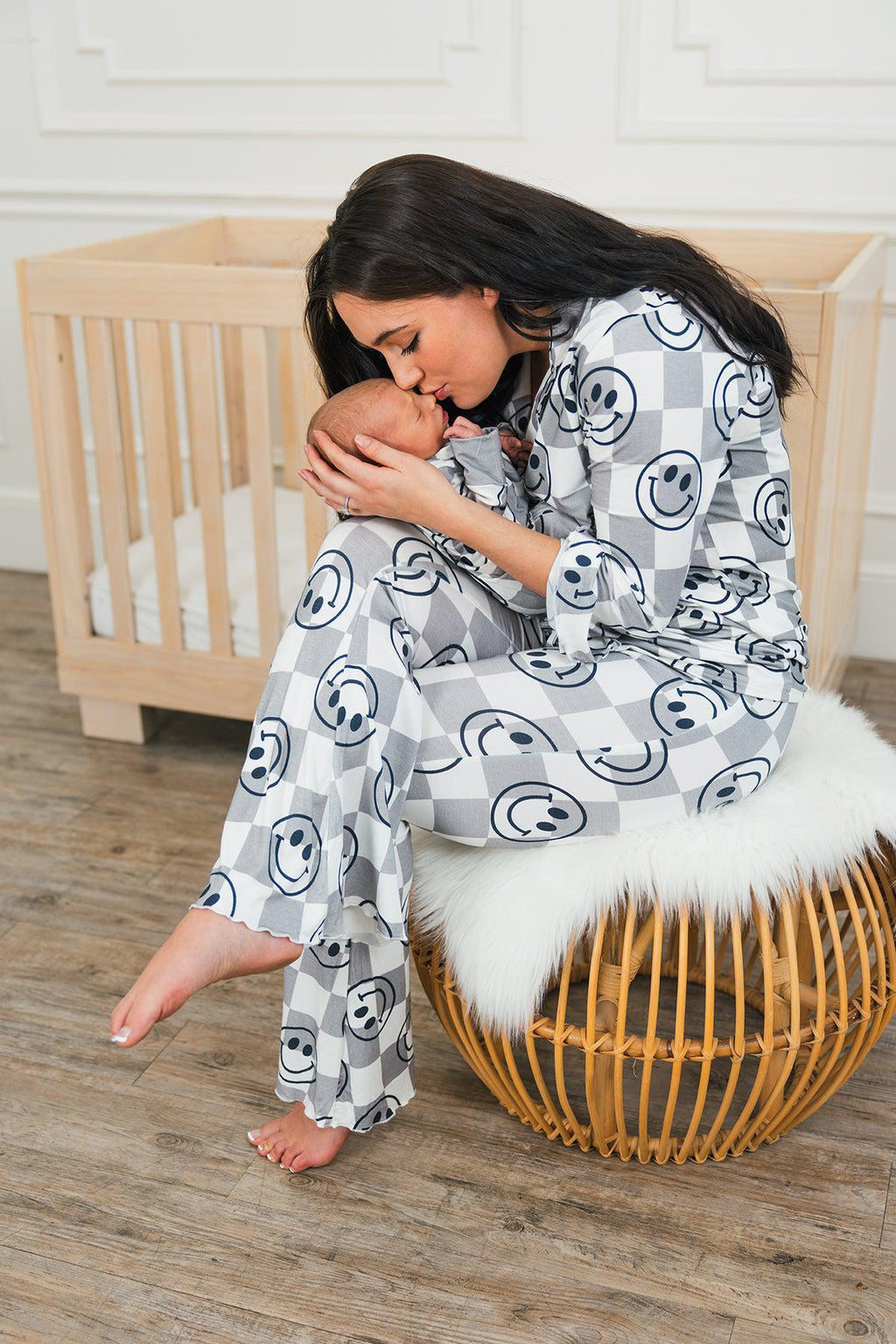 Bamboo Smiley Days Double Sided Blanket | Sparkle in Pink
