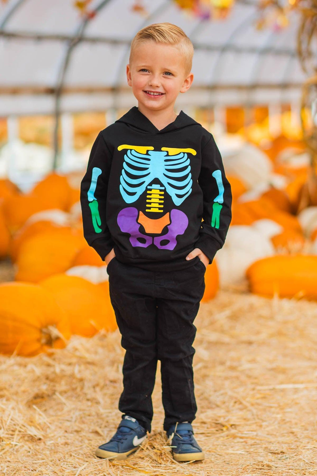 Skeleton Hoodie - Boy Or Girl | Sparkle in Pink