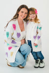 Mom & Me - Candy Hearts Cardigan | Sparkle in Pink