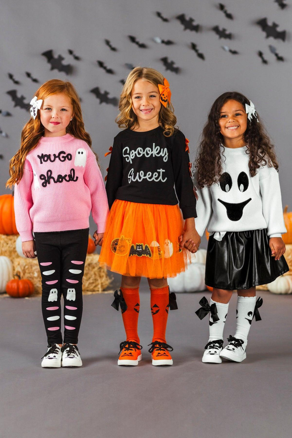 Black & White Ghost Pleather Skirt Set | Sparkle in Pink