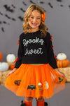 "Spooky Sweet" Tutu Skirt Set | Sparkle in Pink