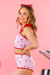 Mom & Me - Pink & Red Cherry Bikini | Sparkle in Pink