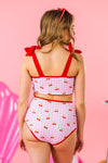 Mom & Me - Pink & Red Cherry Bikini | Sparkle in Pink