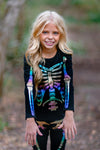 Mom & Me - Holographic Skeleton Costume Set - Sparkle in Pink