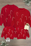 Candy Cane Family Knit Sweater