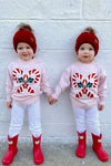 Light Pink Candy Cane Sweater - Sparkle in Pink