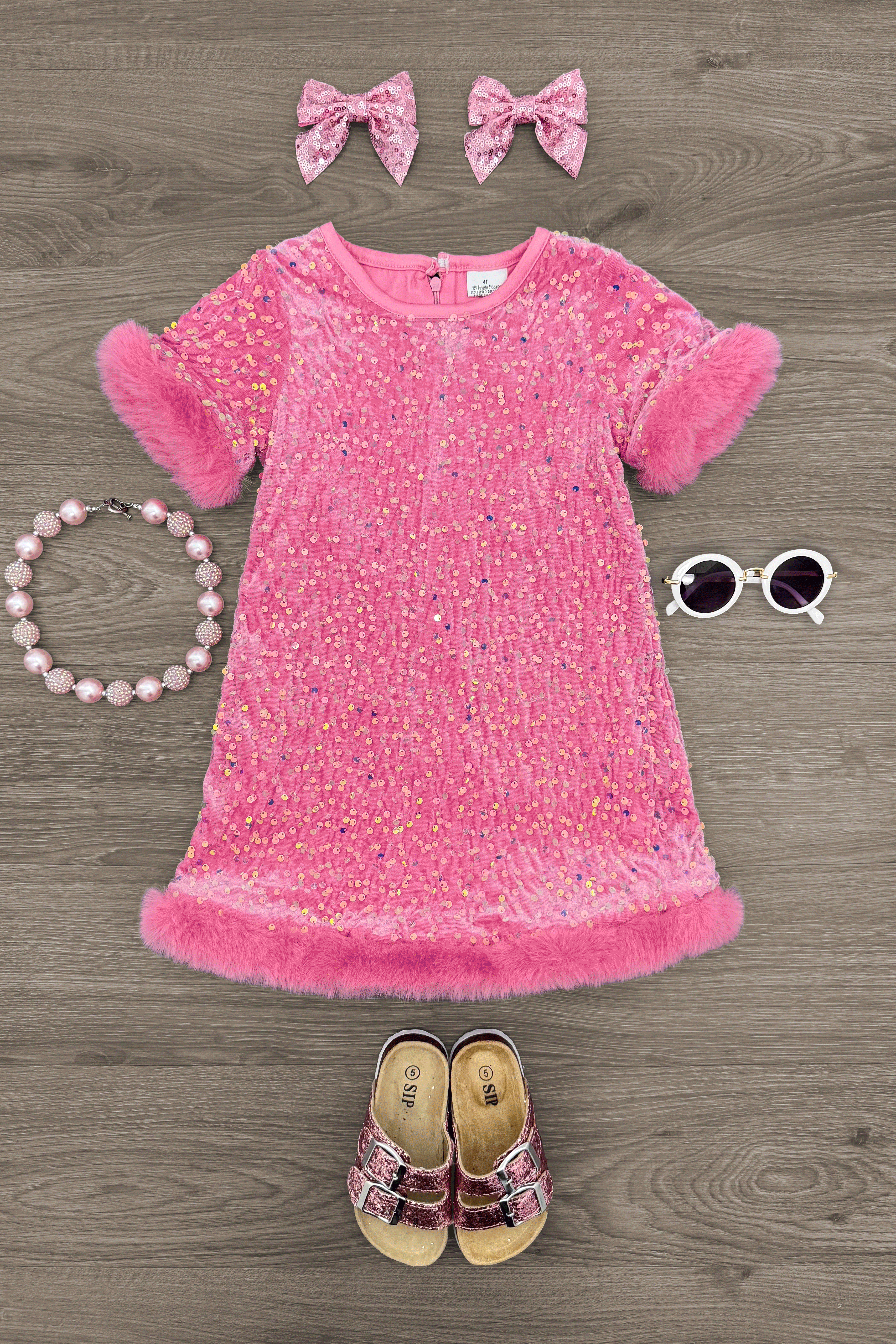 Sparkle Plush Sequin Dress Purple / 8
