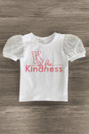 "K Is For Kindness" Pink Flannel Skirt Set - Sparkle in Pink