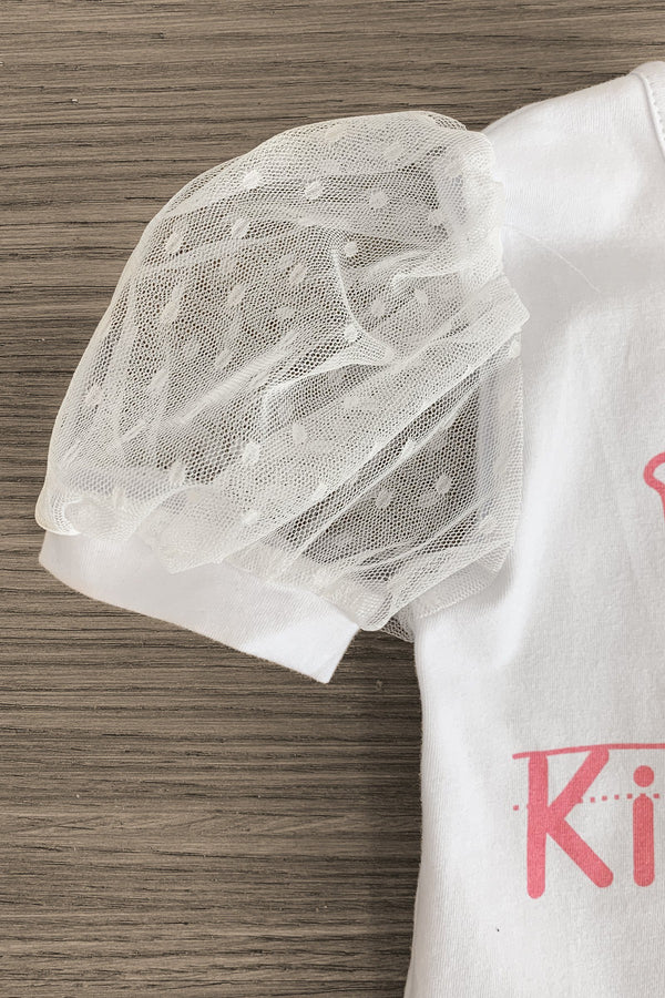 "K Is For Kindness" Pink Flannel Skirt Set - Sparkle in Pink