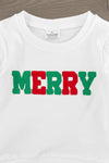 "Merry" Red Velvet Bell Bottom Set | Sparkle in Pink