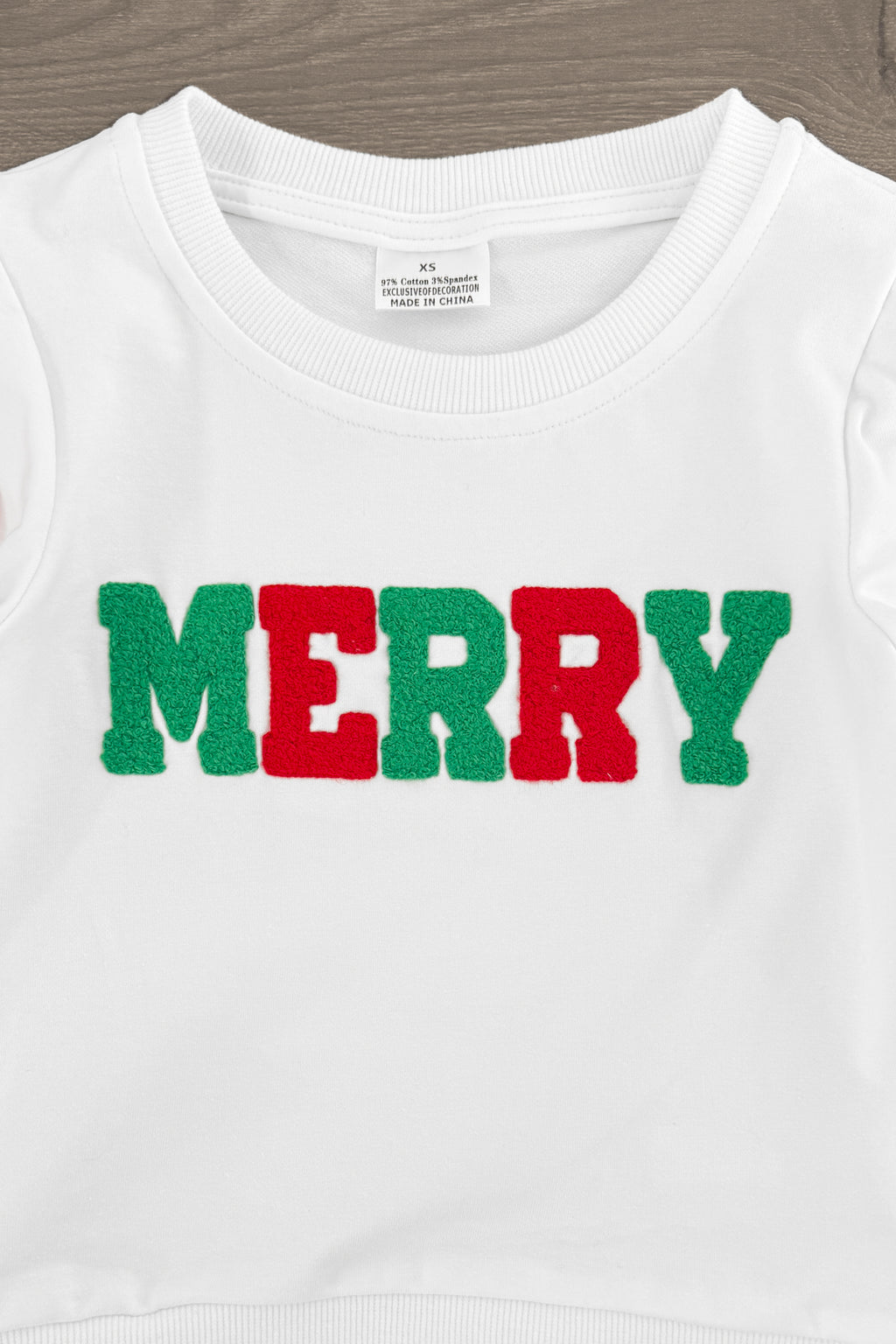 "Merry" Red Velvet Bell Bottom Set | Sparkle in Pink