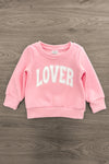 Mom & Me - "Lover" Pink Sweatshirt | Sparkle in Pink