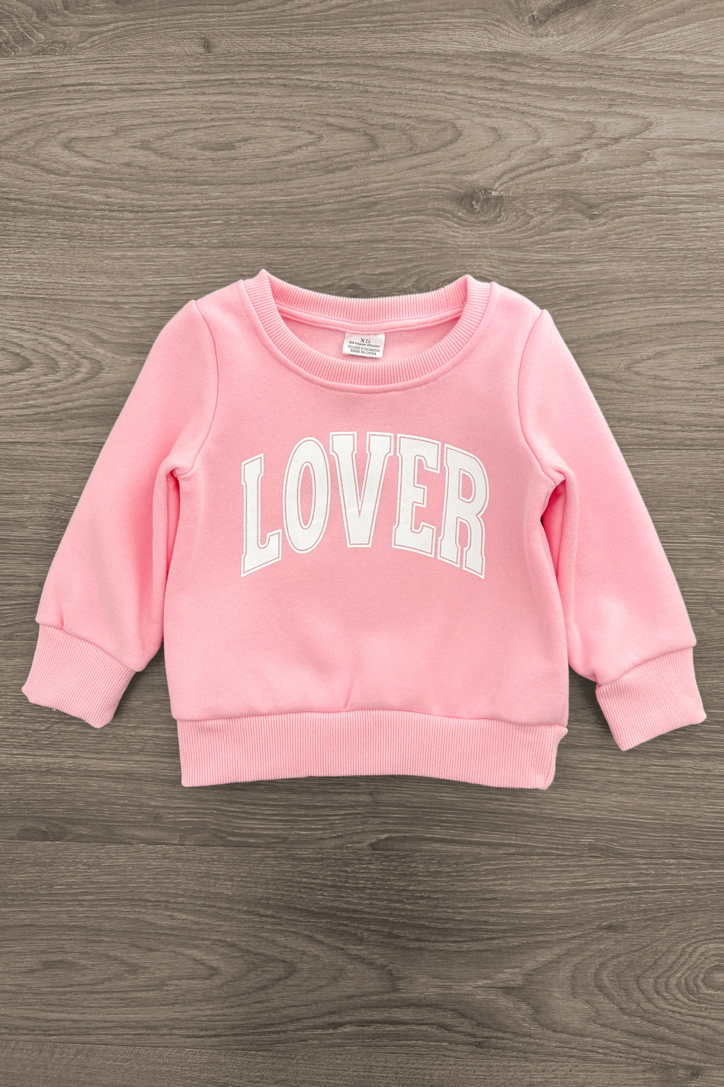 Mom & Me - "Lover" Pink Sweatshirt | Sparkle in Pink
