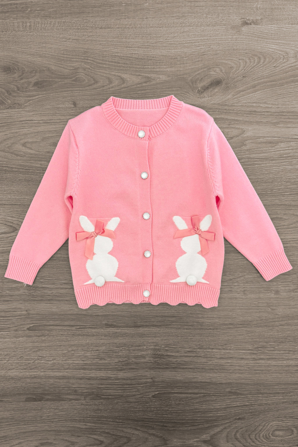 Pink Bunny Sweater Cardigan | Sparkle in Pink
