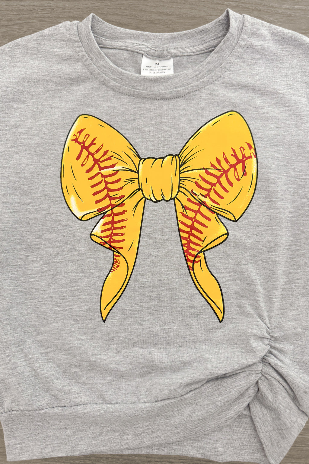 Softball Ombre Denim Short Set | Sparkle in Pink