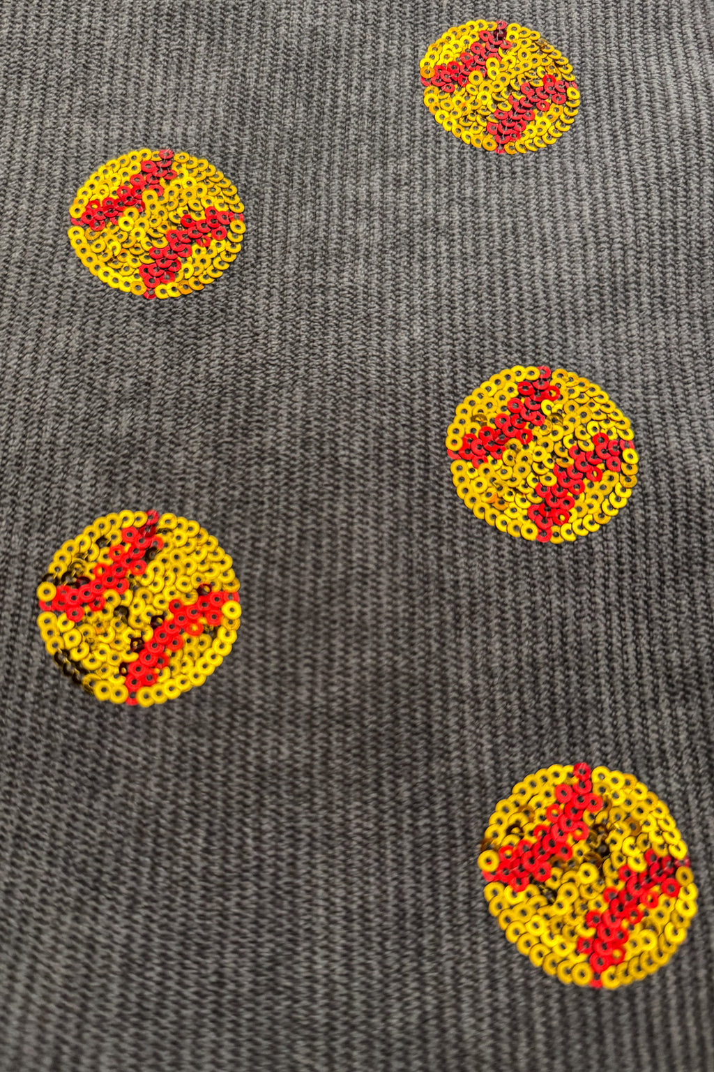 Mom & Me - Gray Sequin Softball Top | Sparkle in Pink