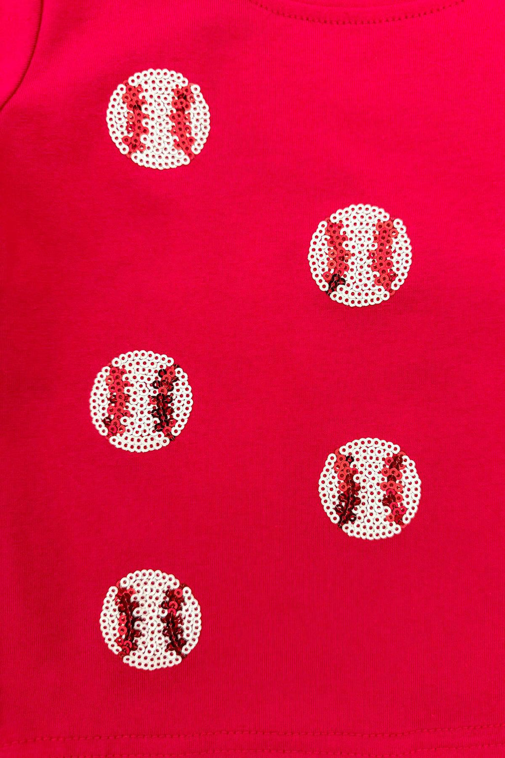 Mom & Me - Red Sequin Baseball Top | Sparkle in Pink