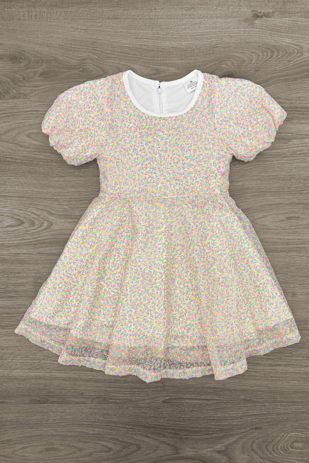 Rainbow Sequin Dress | Sparkle in Pink