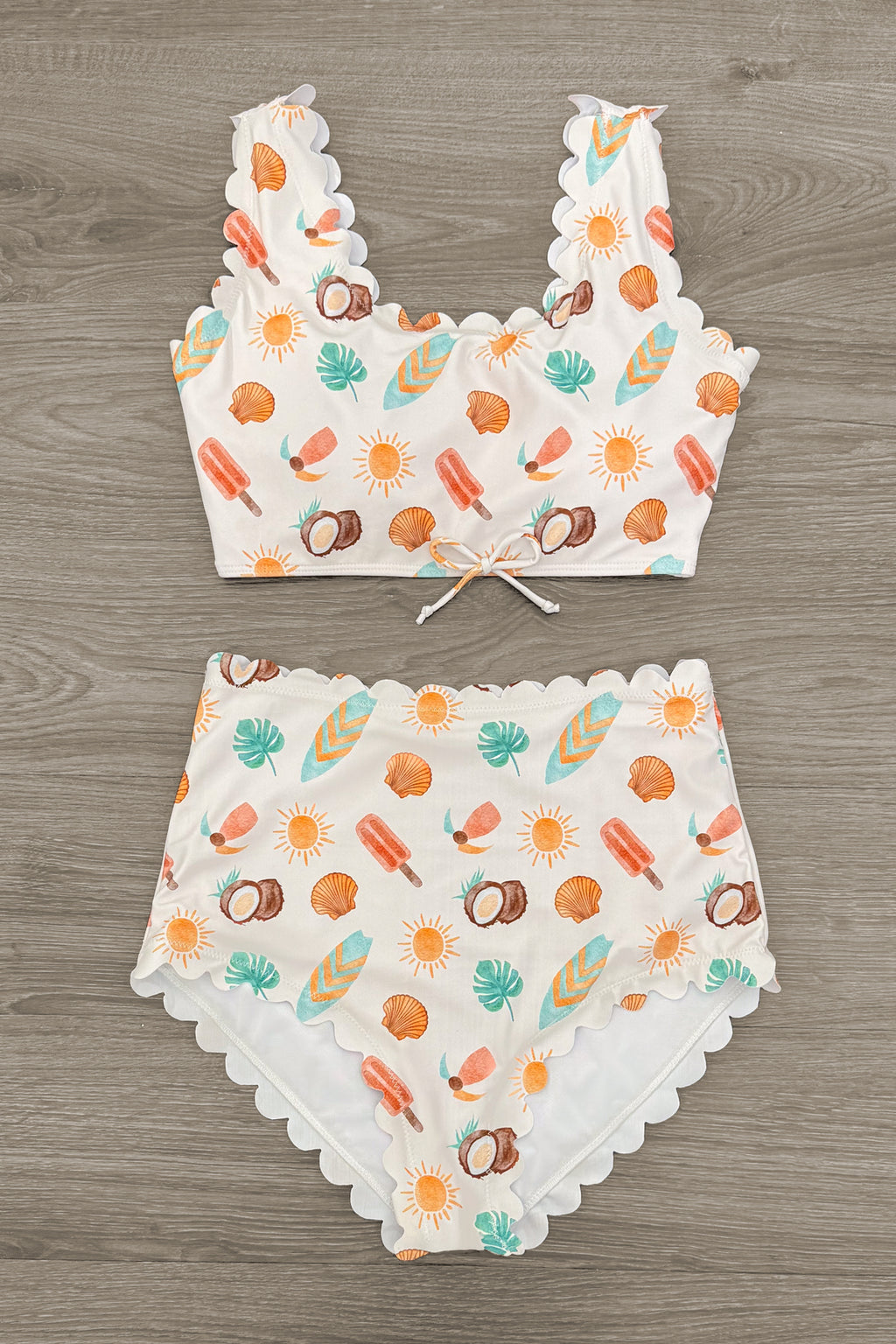Mom & Kid - Tropical Paradise Swimsuits | Sparkle in Pink