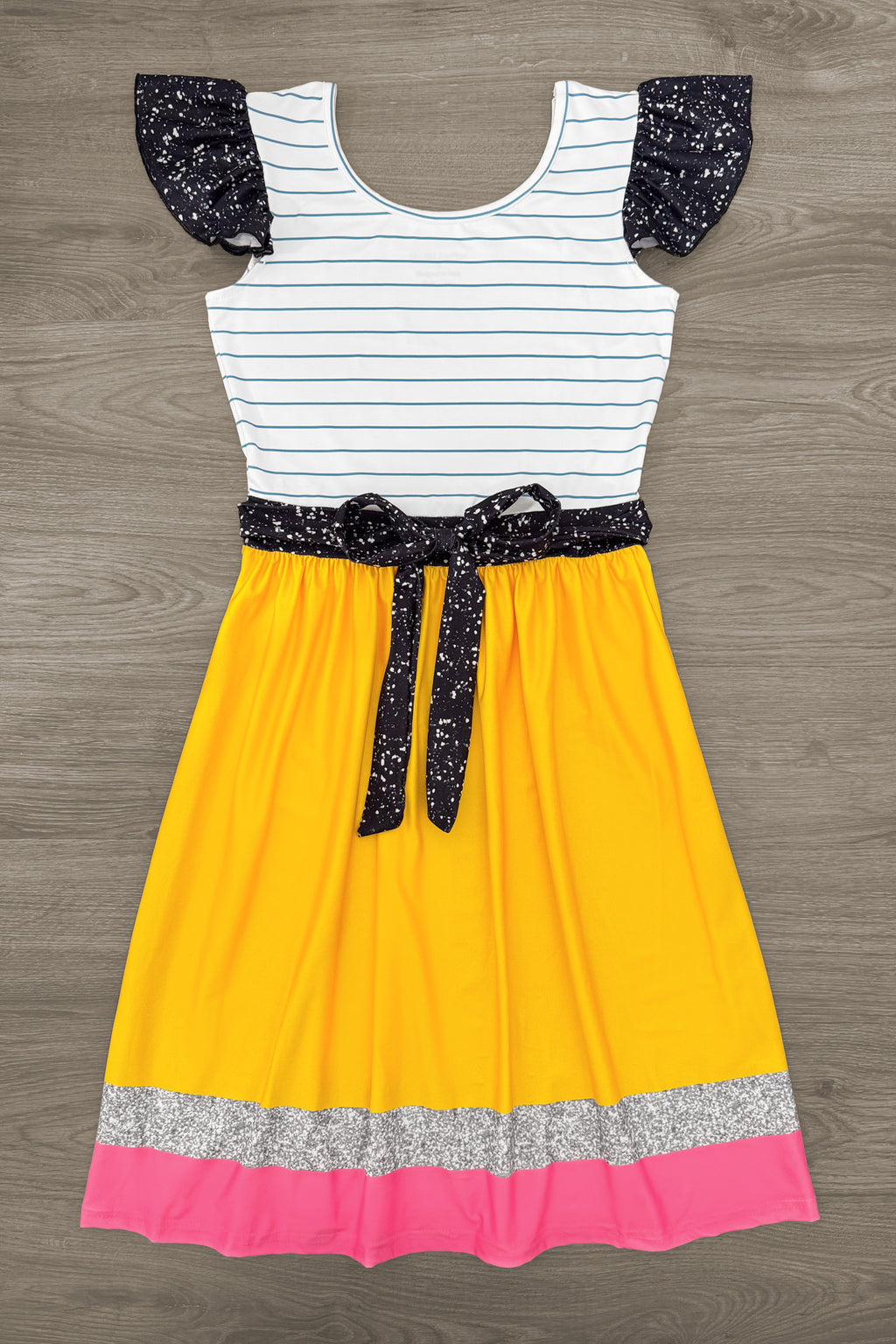 Mom & Me - Glitter Pencil & Notebook Dress | Sparkle in Pink