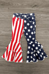 American Flag Denim Bell Bottoms | Sparkle in Pink