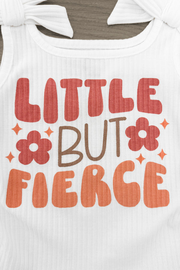 "Little But Fierce" Suede Short Set | Sparkle in Pink