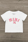 Mom & Me - "Mama & Mini" Checkered Chenille Patch Top | Sparkle in Pink