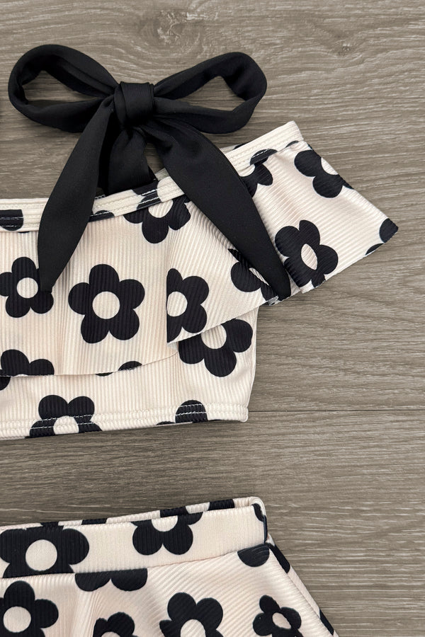 Mom & Me - Cream Flower Bikini | Sparkle in Pink