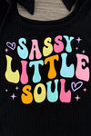 "Sassy Little Soul" Denim Short Set | Sparkle in Pink