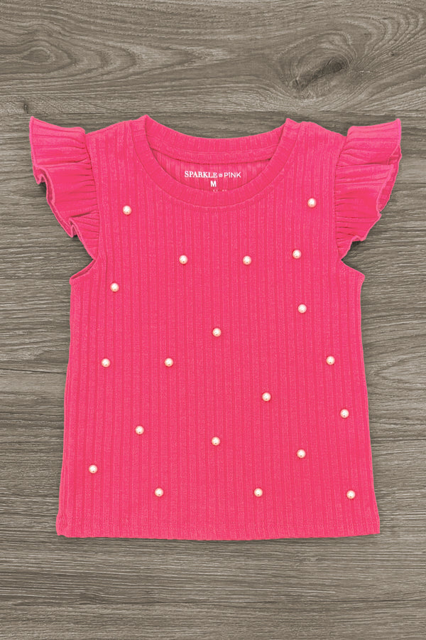 Pink Sequin Pencil Skirt Set | Sparkle in Pink