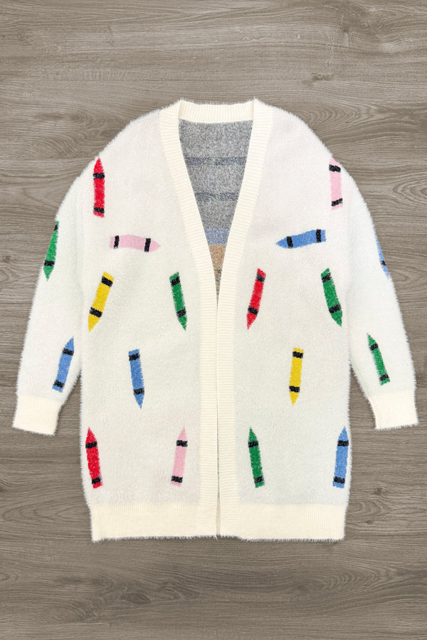 Mom & Me - Crayon Cardigan | Sparkle in Pink