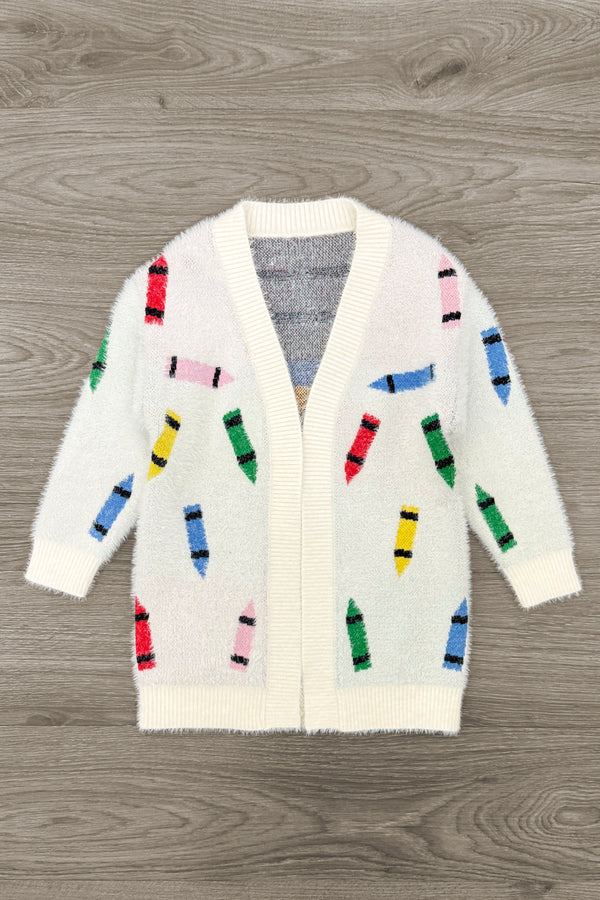 Mom & Me - Crayon Cardigan | Sparkle in Pink