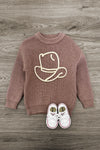 Cowboy Hat Knit Sweater | Sparkle in Pink