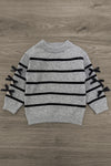 Mom & Me - Gray Striped Sweater & Pant Set | Sparkle in Pink