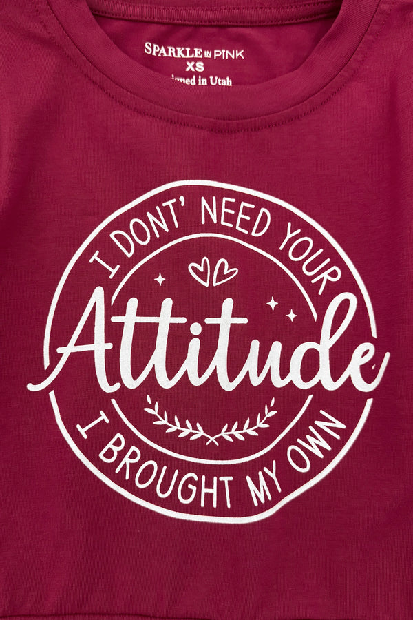 "I Don't Need Your Attitude..." Sequin Bell Bottom Set | Sparkle in Pink