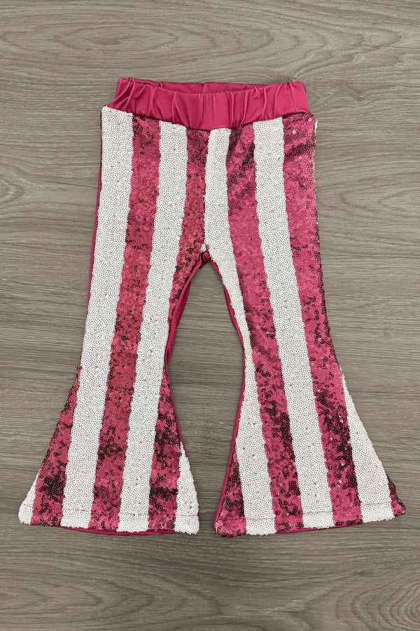 "I Don't Need Your Attitude..." Sequin Bell Bottom Set | Sparkle in Pink