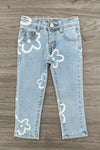Flower Print Jeans | Sparkle in Pink