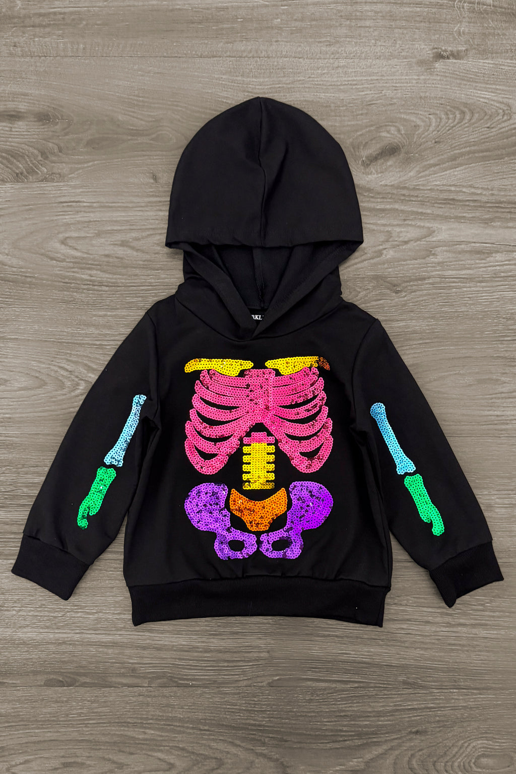 Skeleton Hoodie - Boy Or Girl | Sparkle in Pink