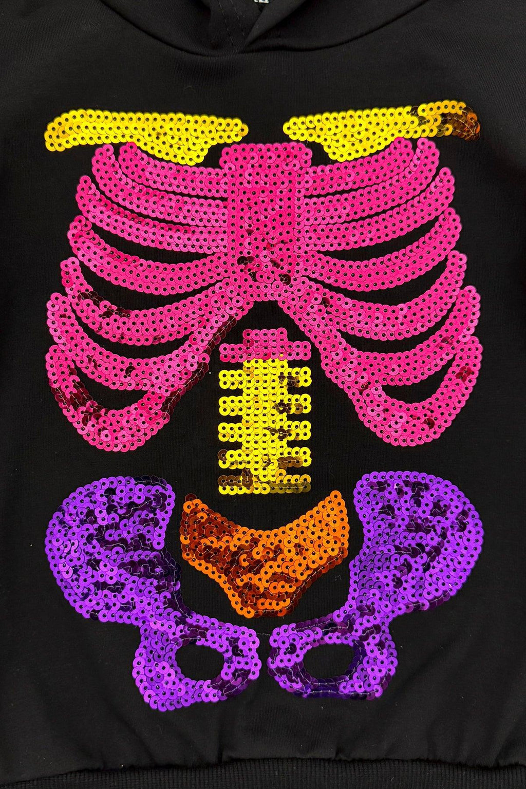 Skeleton Hoodie - Boy Or Girl | Sparkle in Pink