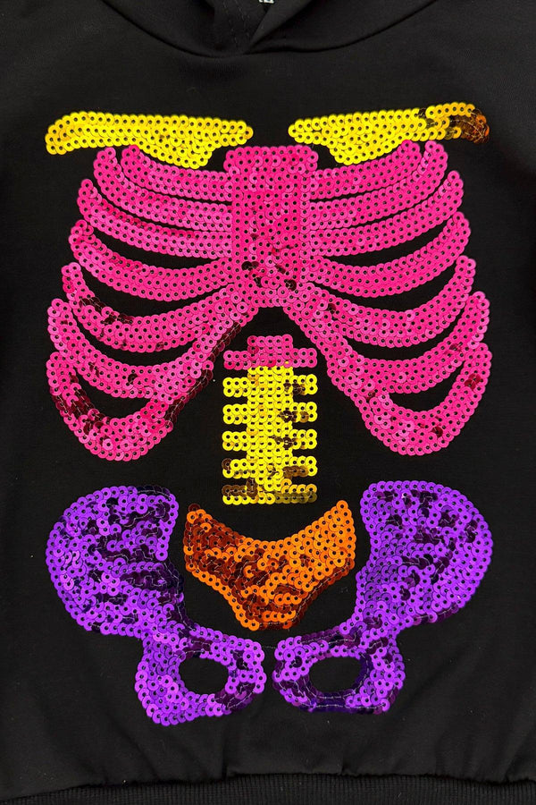 Skeleton Hoodie - Boy Or Girl | Sparkle in Pink