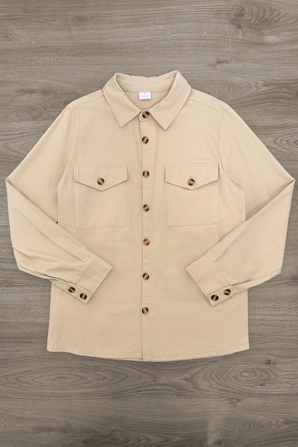Family Burgundy Flannel & Khaki Button Down Top | Sparkle in Pink