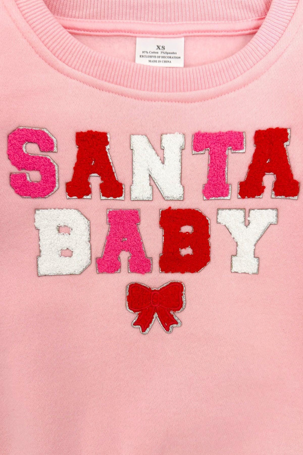 Mom & Me - "Santa Baby" Pink Sweatshirt | Sparkle in Pink
